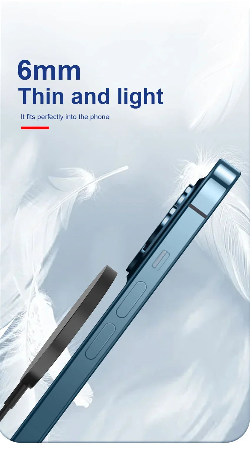 Încărcător wireless magnetic Air M1 – 15W, USB-C & A hibrid