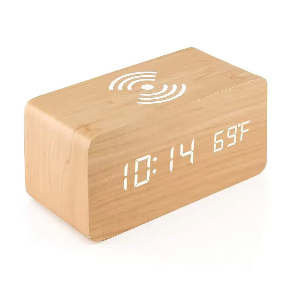 Încărcător wireless Natur AC 10W cu interfață LED digitală