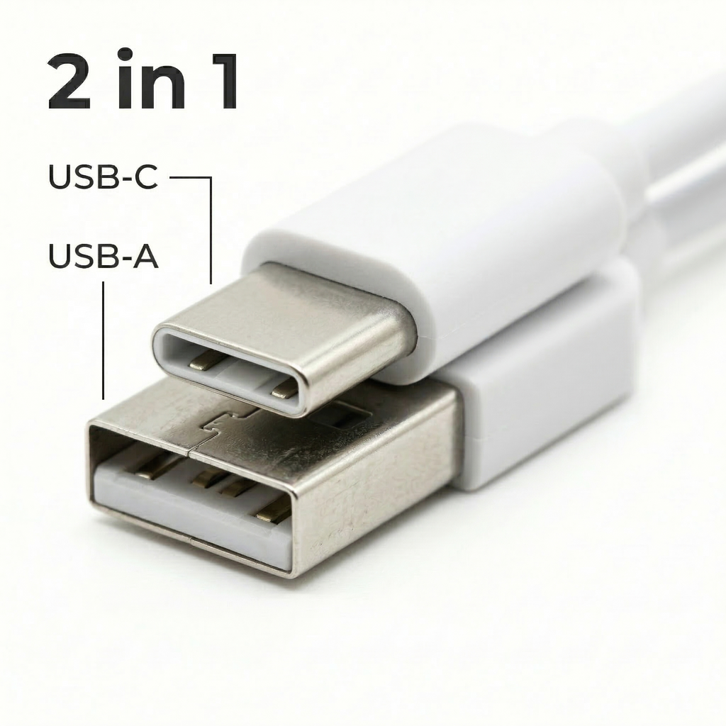 Încărcător wireless magnetic Air M1 – 15W, USB-C & A hibrid