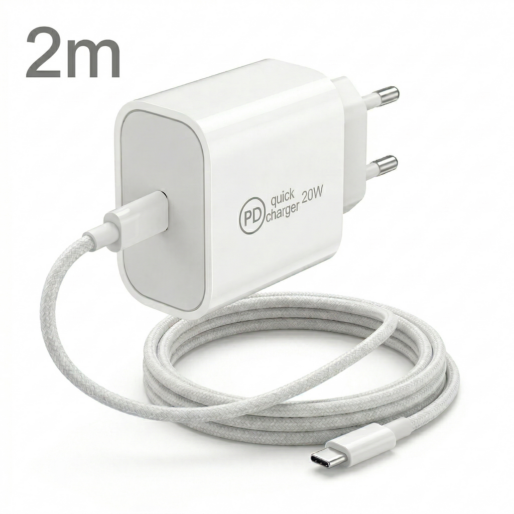 Încărcător de perete Power 20C, 20W USB-C Power Delivery, Universal, Alb