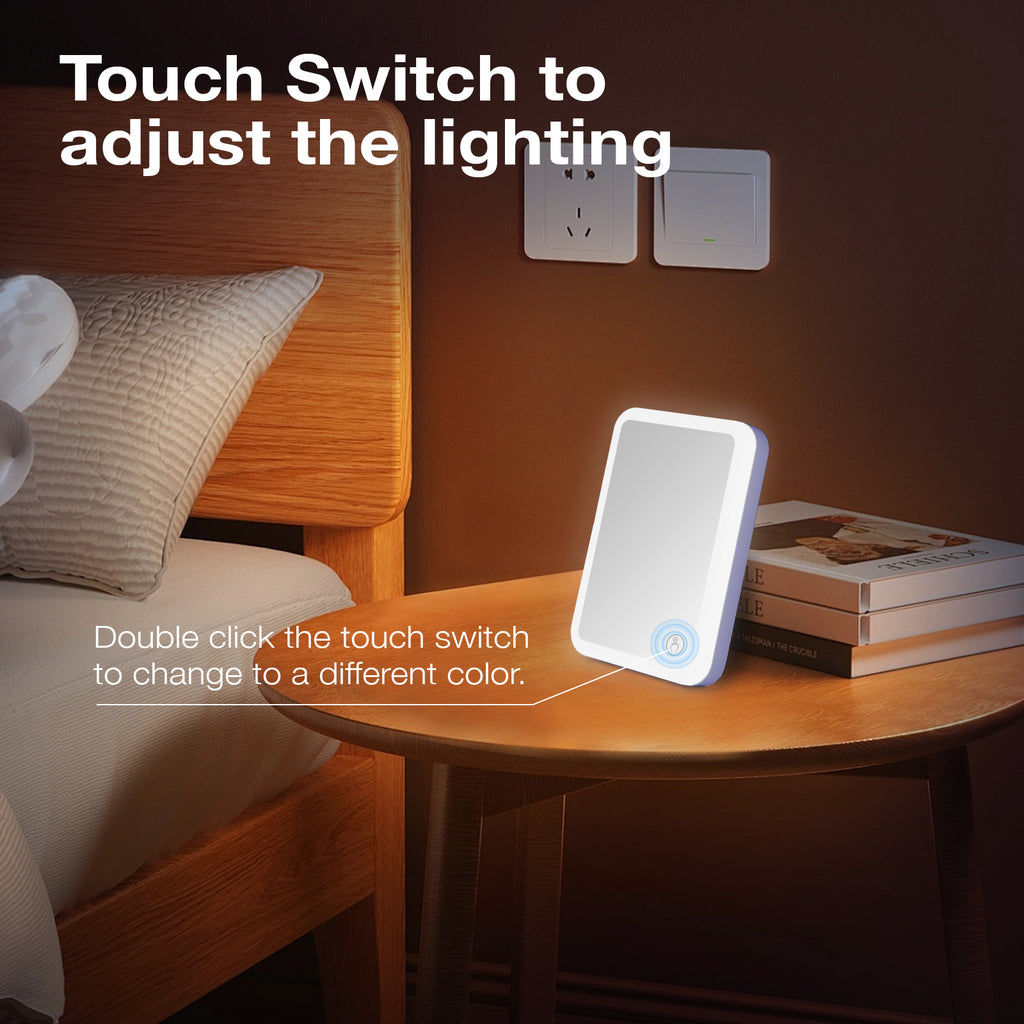 Baterie externă magnetică Glow compatibilă cu MagSafe 5000 mAh 15 W - Inel LED RGB și Oglindă