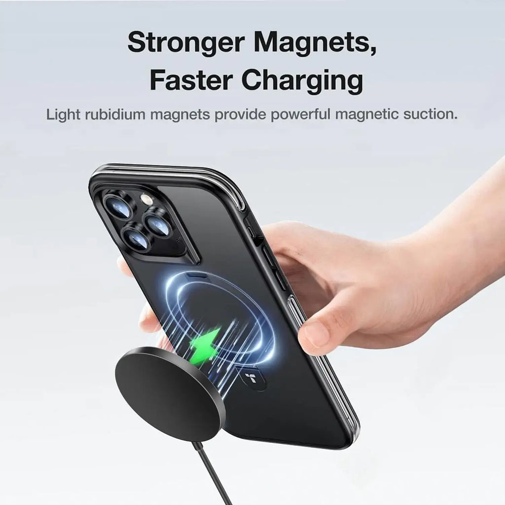 Încărcător wireless magnetic Air M1 – 15W, USB-C & A hibrid