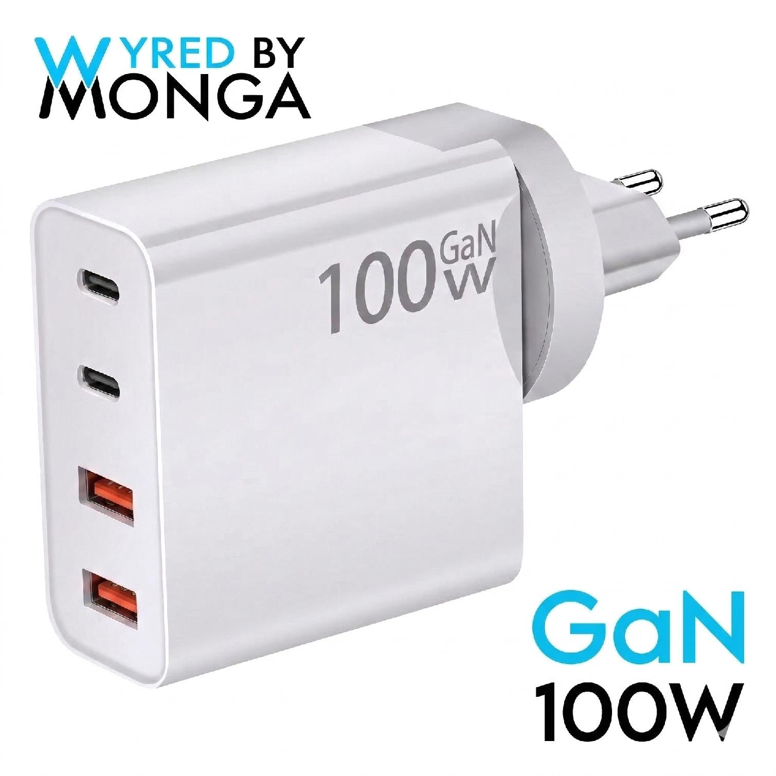Încărcător rapid GaN de 100 W Power 100CA1 - 4 porturi
