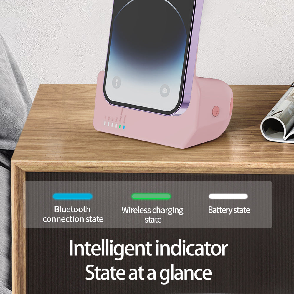 Baterie externă magnetică Snap cu declanșator Bluetooth pentru cameră foto - Compatibilă MagSafe, 5000 mAh