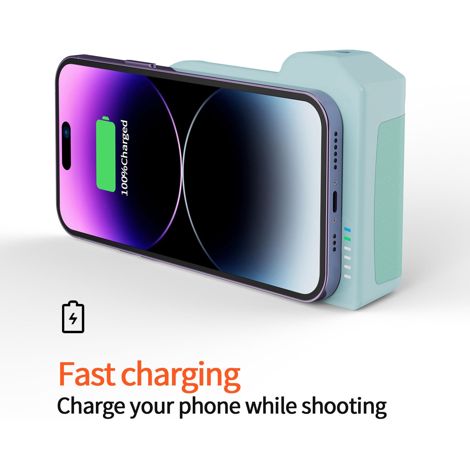 Baterie externă magnetică Snap cu declanșator Bluetooth pentru cameră foto - Compatibilă MagSafe, 5000 mAh