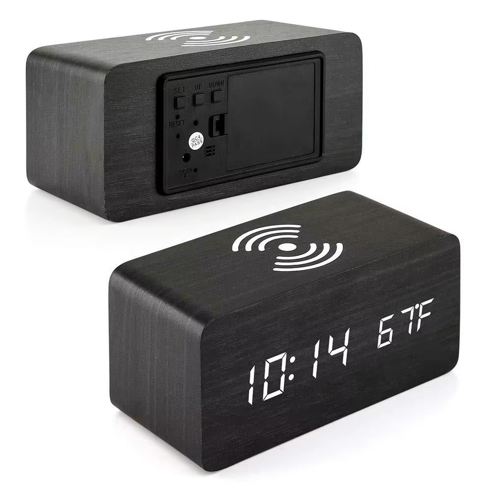 Încărcător wireless Natur AC 10W cu interfață LED digitală