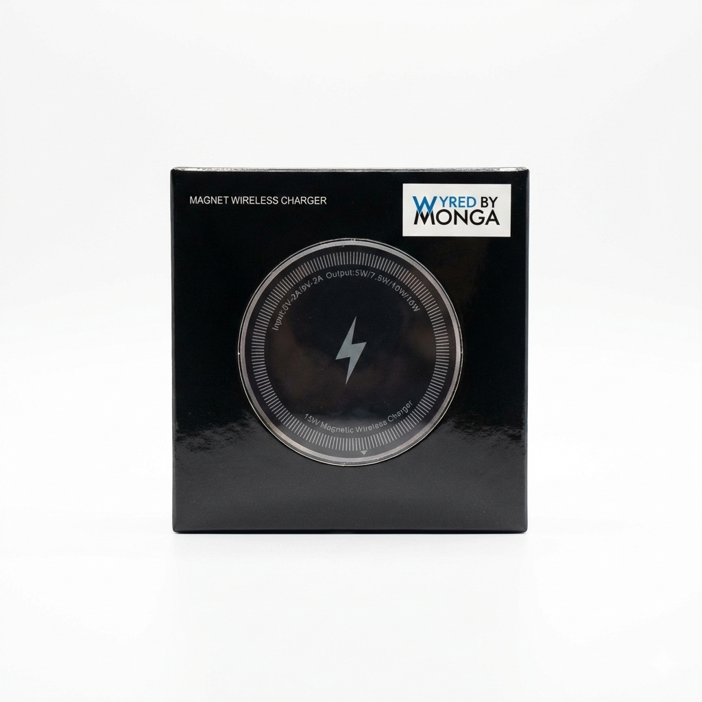 Încărcător wireless magnetic Air M1 – 15W, USB-C & A hibrid