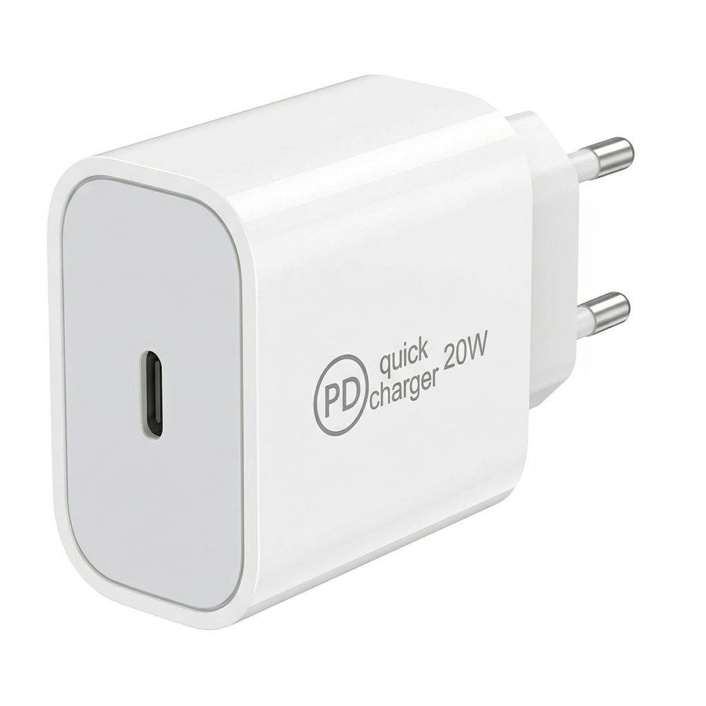 Încărcător de perete Power 20C, 20W USB-C Power Delivery, Universal, Alb