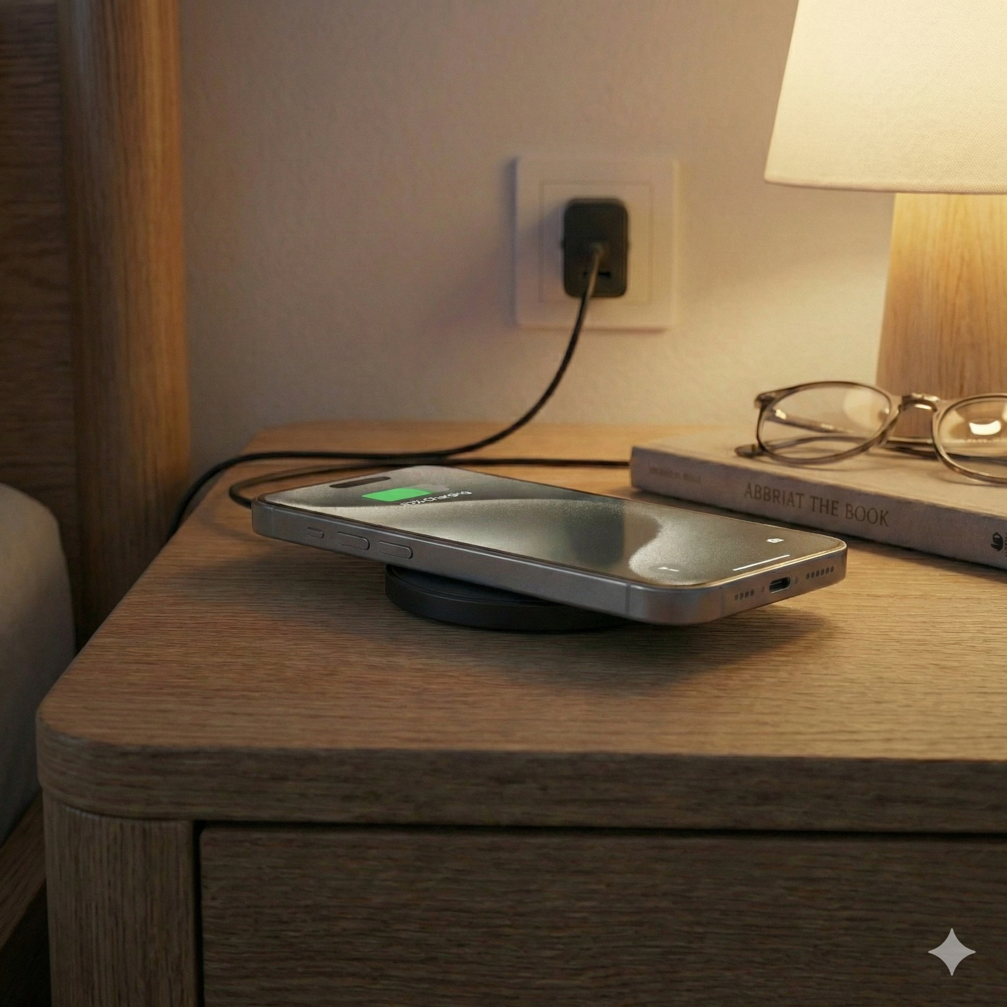 Încărcător wireless magnetic Air M1 – 15W, USB-C & A hibrid