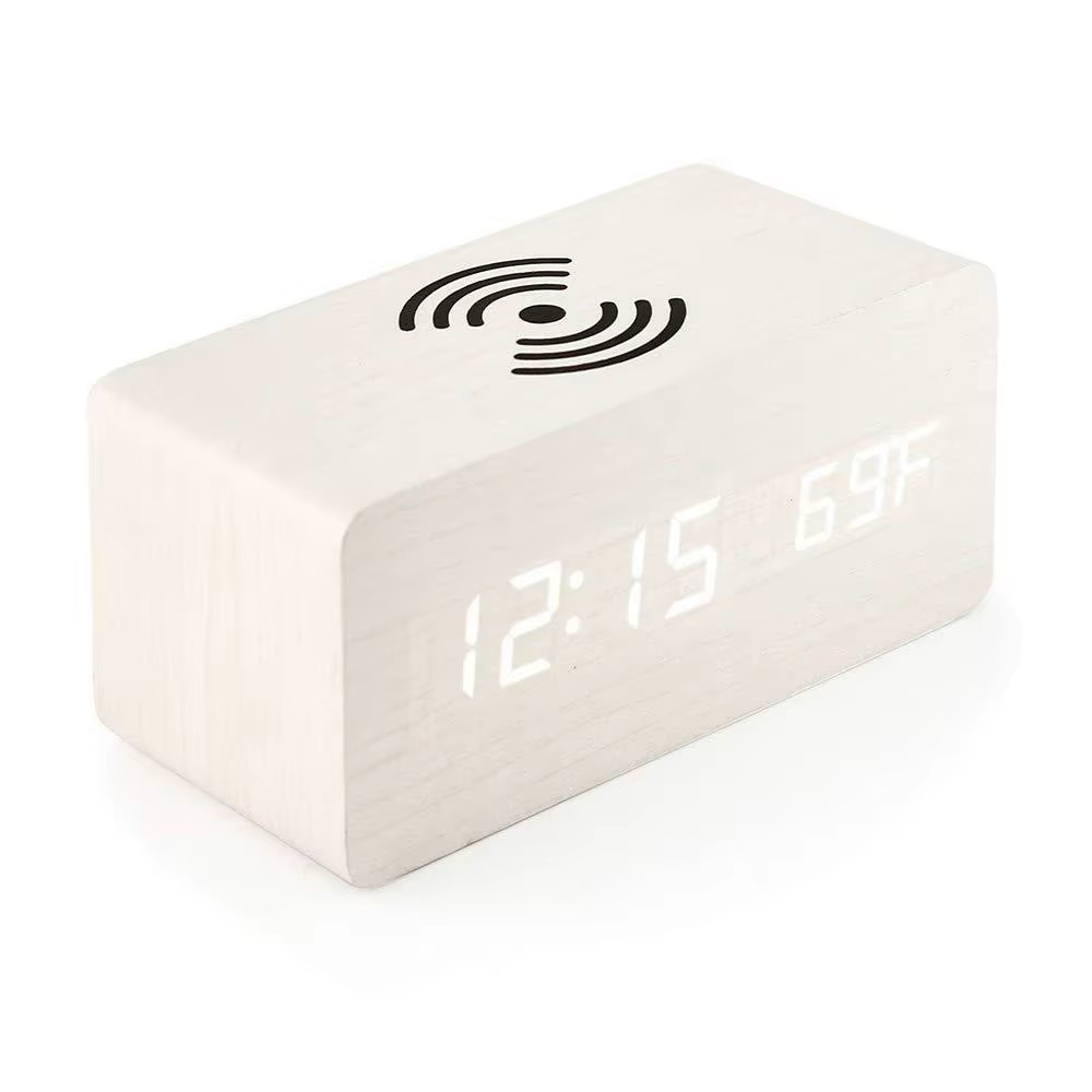 Încărcător wireless Natur AC 10W cu interfață LED digitală